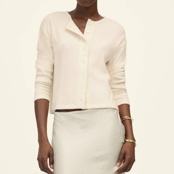 Madewell Sweaters - Madewell Cream Button-Up Cardigan